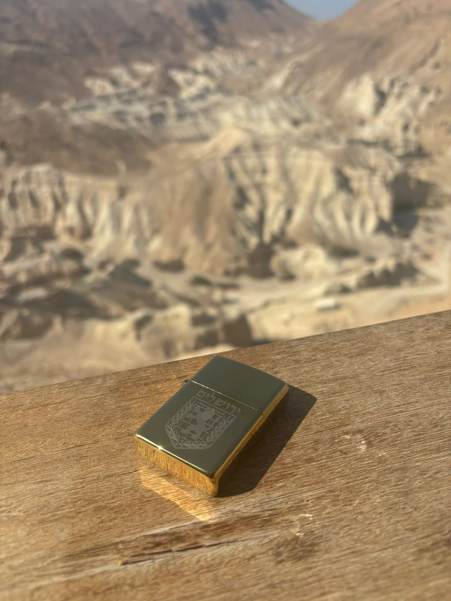 Gold Jerusalem Lighter